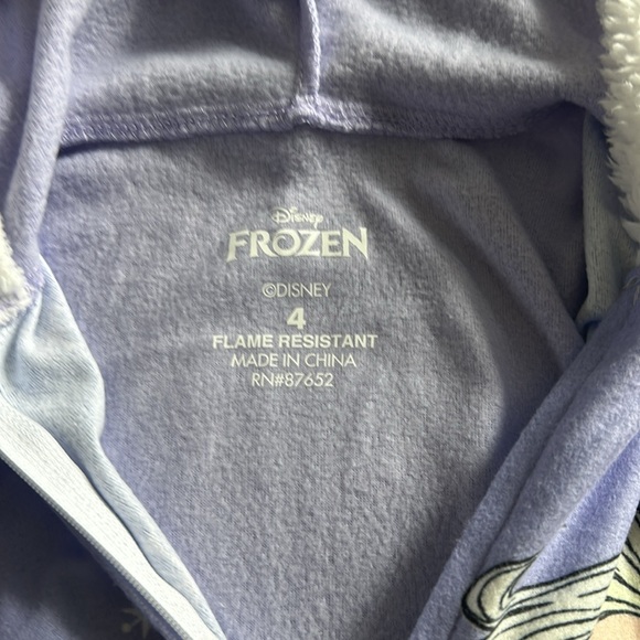 Frozen Elsa and Anna one piece costume/pajamas Size 4. NWT. - Picture 7 of 8